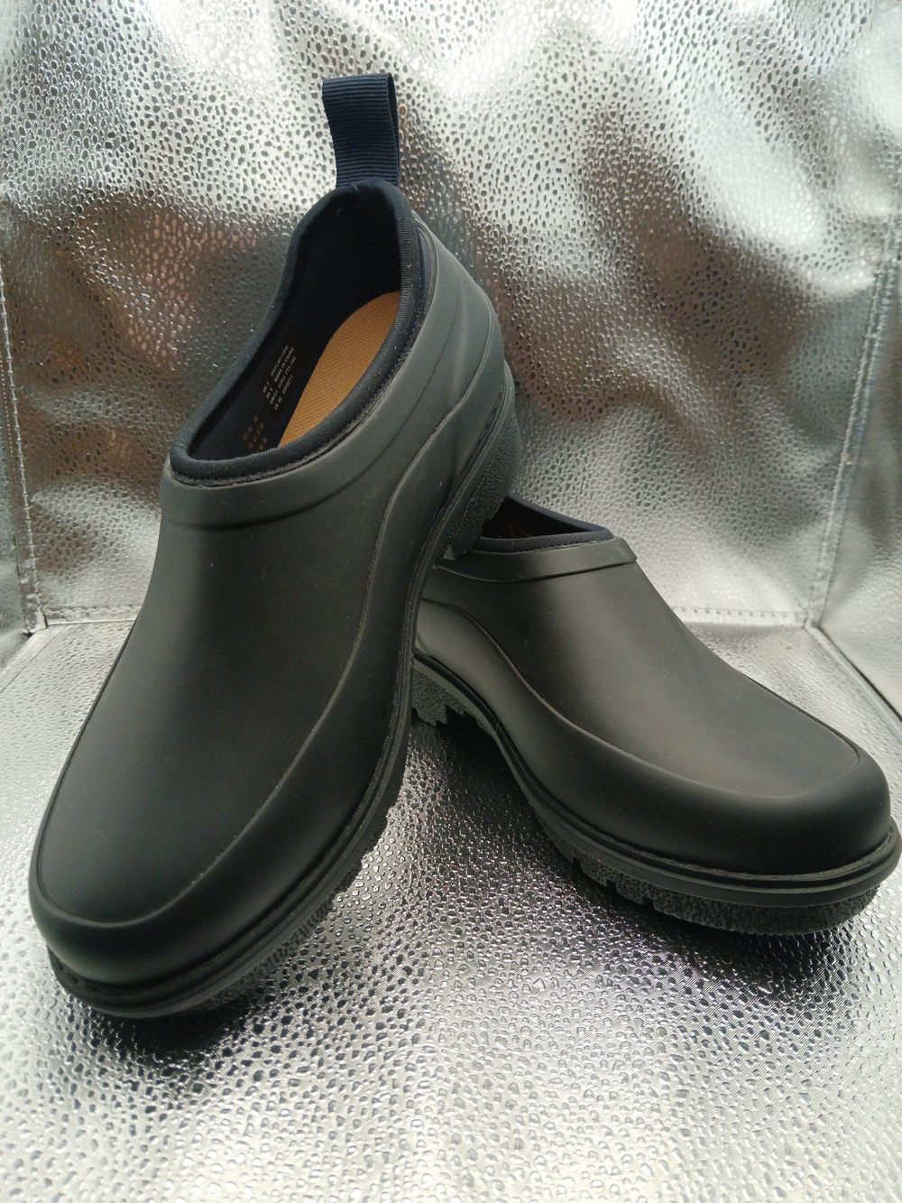 NEW Fitflop WonderWelly Black Slip-On Waterproof Clog Mule Women's Size 5 NWOT